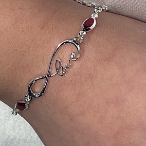 .925 Sterling Silver  love bracelet